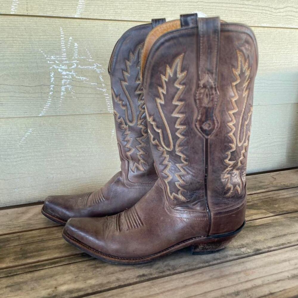 Old west brown leather cowboy